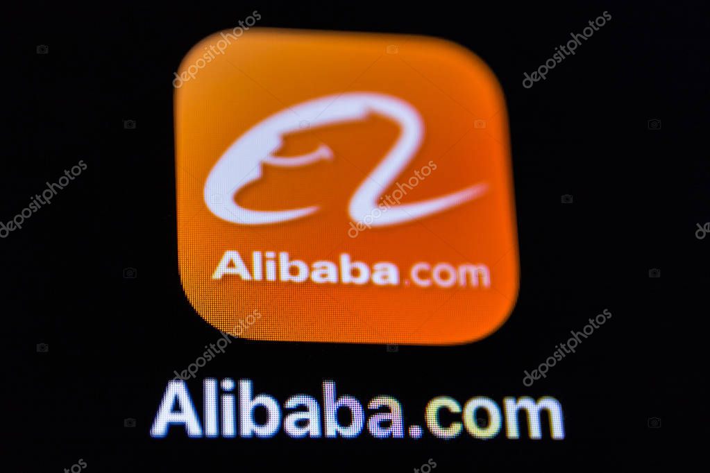 Indianapolis - Circa August 2018: Alibaba App icon. Alibaba Group is an e-commerce, retail, Internet, AI and technology conglomerate II