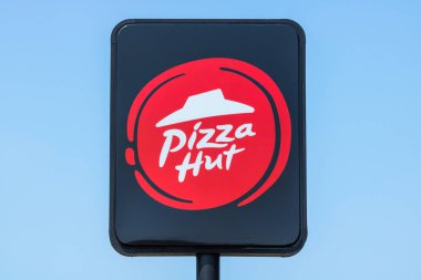 Peru - Circa Ağustos 2018: Pizza Hut Fast Casual Restaurant. Pizza Hut Yum bir iştiraki! Markalar Iii