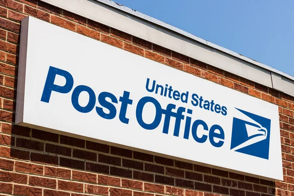 Bunker Hill - yaklaşık Ağustos 2018: Usps Postane konumu. Usps posta teslim VI sağlayan sorumlu olduğunu