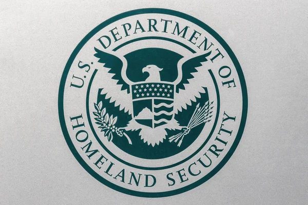 Indianapolis Circa Sierpień 2018 Logo Pieczęci Stanów Zjednoczonych Department Homeland — Zdjęcie stockowe