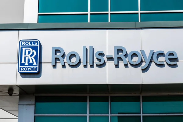 Plainfield Circa Sierpień 2018 Rolls Royce Aerospace Approvals Tutaj Rolls — Zdjęcie stockowe