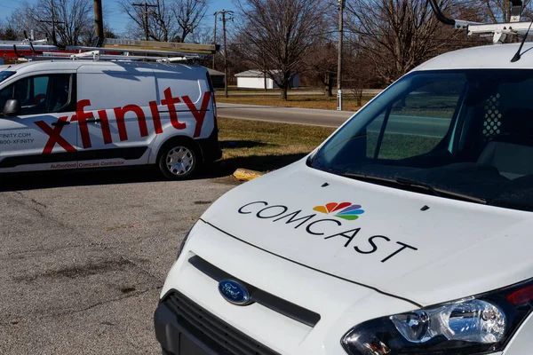 Indianapolis Etwa Januar 2019 Comcast Servicefahrzeug Comcast Das Größte Kabelunternehmen — Stockfoto