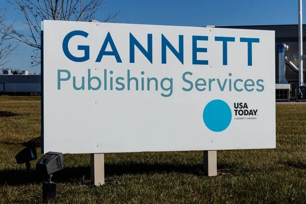 Indianapolis Cca Ledna 2019 Gannett Publikování Služby Komerční Tiskové Zařízení — Stock fotografie