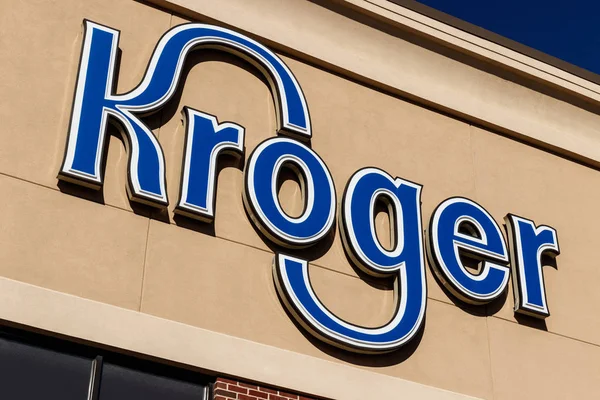 Индианаполис Январь 2019 Года Супермаркет Kroger Kroger One World Largest — стоковое фото