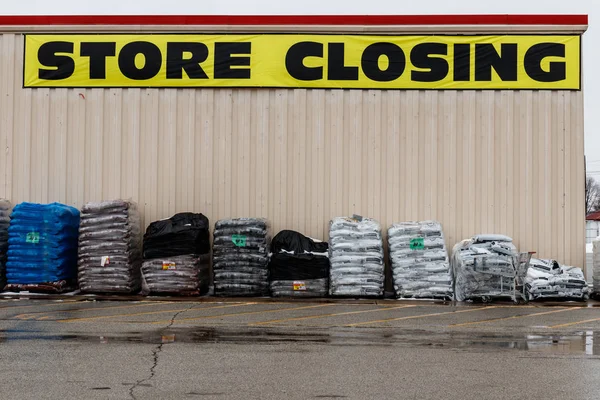 Peru Circa January 2019 Store Closing Signs Kmart Retail Location — Stock Photo, Image