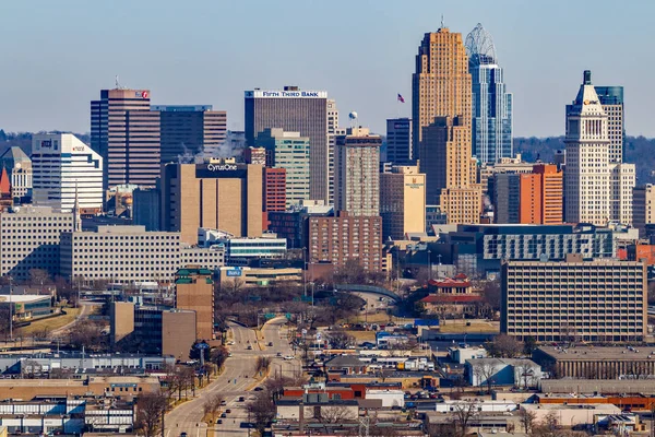 Cincinnati Cca Února 2019 Panorama Města Cincinnati Cincinnati Známý Pro — Stock fotografie