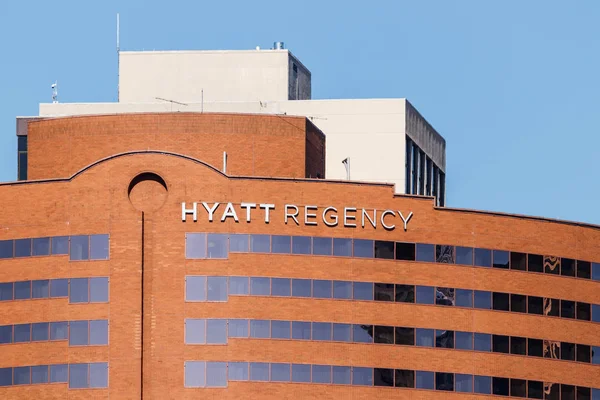Cincinnati Circa Febrero 2019 Hyatt Regency Hotel Instalaciones Para Conferencias — Foto de Stock
