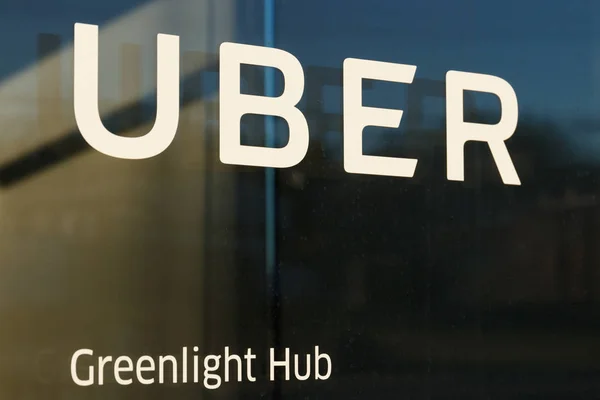 Cincinnati Etwa Februar 2019 Uber Greenlight Hub Uber Fahrer Können — Stockfoto