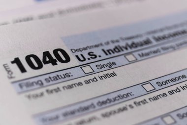 Indianapolis - Mart 2019 yaklaşık: Yeni IRS 1040 vergi formlarını. Yeni 1040 formları önceki yılların V basitleştirilmiştir