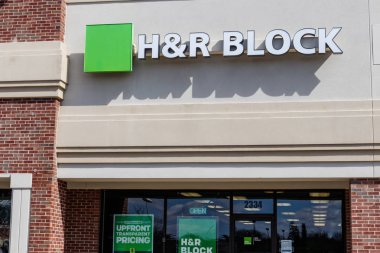 Indianapolis - Mart 2019 yaklaşık: H ve R blok perakende satış vergi hazırlık yerini. Blok çalışır 12.000 Mekanlar ben