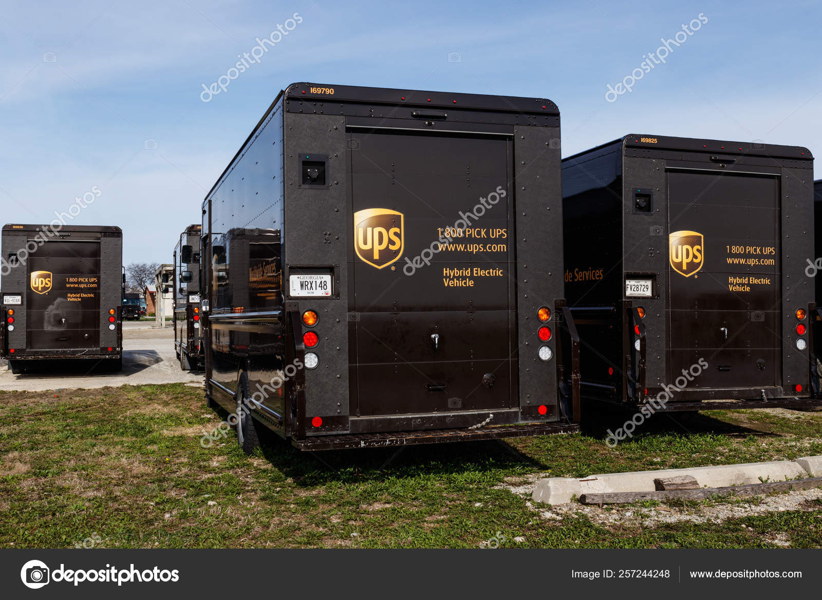 Celina Circa April 2019 United Parcel Service hybrid electric