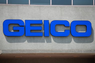 Indianapolis - Mayıs 2019: Geico Sigorta Ofisi. Geico, Berkshire Hathaway Ii'nin bir yan kuruluşudur.