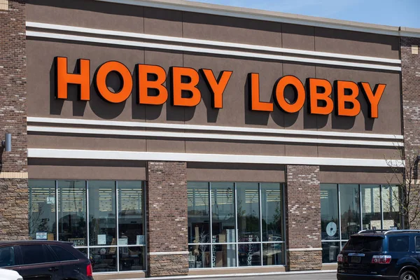 Whitestown - ca. Mai 2019: Hobby-Lobby Einzelhandelsstandort. Hobby-Lobby ist ein privat geführtes christlich-prinzipielles Unternehmen. — Stockfoto