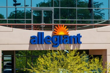 Summerlin-Circa Haziran 2019: Allegiant hava kurumsal karargahı. Allegiant Air 122 hizmet vermektedir ben