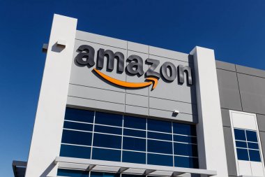Las Vegas-Circa Haziran 2019: Amazon.com Karşılama Merkezi. Amazon, Amerika Birleşik Devletleri 'ndeki en büyük Internet tabanlı perakendecidir