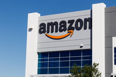 Las Vegas-Circa Haziran 2019: Amazon.com Karşılama Merkezi. Amazon, Amerika Birleşik Devletleri 'ndeki en büyük Internet tabanlı perakendecidir