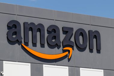 Las Vegas-Circa Haziran 2019: Amazon.com Karşılama Merkezi. Amazon, Amerika Birleşik Devletleri 'ndeki en büyük Internet tabanlı perakendecidir