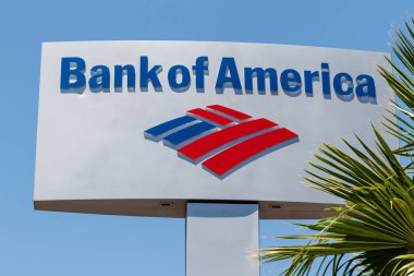Las Vegas-Circa Haziran 2019: Bank of America banka ve kredi Şubesi. Bank of America da BofA veya Bac II olarak bilinir