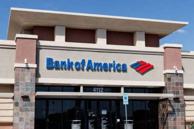 Las Vegas-Circa Haziran 2019: Bank of America banka ve kredi Şubesi. Bank of America da BofA veya Bac V olarak bilinir