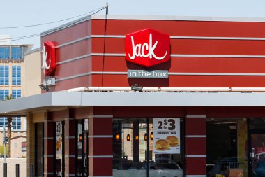 Las Vegas-Circa Haziran 2019: Jack-ın-The-kutu Fast Food Restaurant. Jack-ın-The-Box onun iki ile ünlüdür 99 cent Tacos IV
