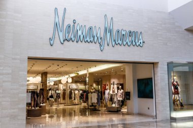 Las Vegas-Circa Haziran 2019: Strip üzerinde Moda Show Mall Neiman Marcus mağaza. Neiman Marcus 1907 kuruldu ben