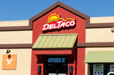 Las Vegas-Circa Haziran 2019: Del Taco Fast Food konum. Del Taco, Meksika ve Amerikan yemekleri konusunda uzmanlaşmıştır.
