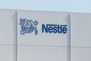 Anderson - Circa Haziran 2019: Nestle üretim tesisi. Nestle Indiana I Kahve-Mate, Nesquick ve Buitoni makarnalar üretir