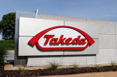 Deerfield - Circa Haziran 2019: Takeda İlaç Şirketi. Takeda son İrlandalı ilaç üreticisi Shire I satın aldı