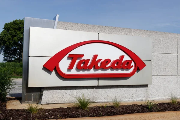 Deerfield-circa červen 2019: Takeda farmaceutické společnosti. Takeda nedávno získal irský drugmaker Shire I — Stock fotografie