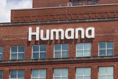 Louisville - Circa July 2019: Humana corporate headquarters. Humana acquired a 40 percent share of Kindred at Home services I clipart
