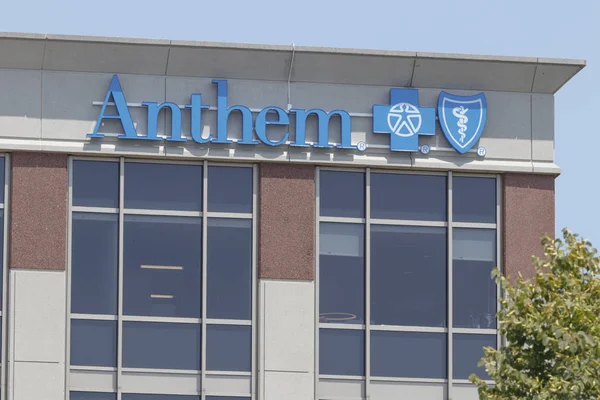 Indianapolis-circa juli 2019: Anthem World högkvarter. Anthem är den största för-vinst förvaltas hälso-och sjukvårdsföretag i Blue Cross Blue Shield Association V — Stockfoto