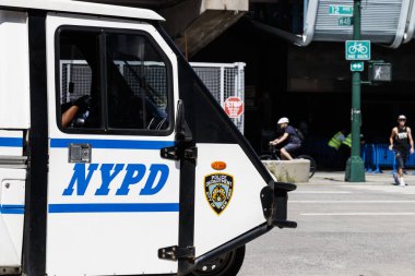 New York - Yaklaşık Ağustos 2019: New York Polis Departmanı araç. Nypd New York City I tüm ilçelerinde yargı yetkisine sahiptir