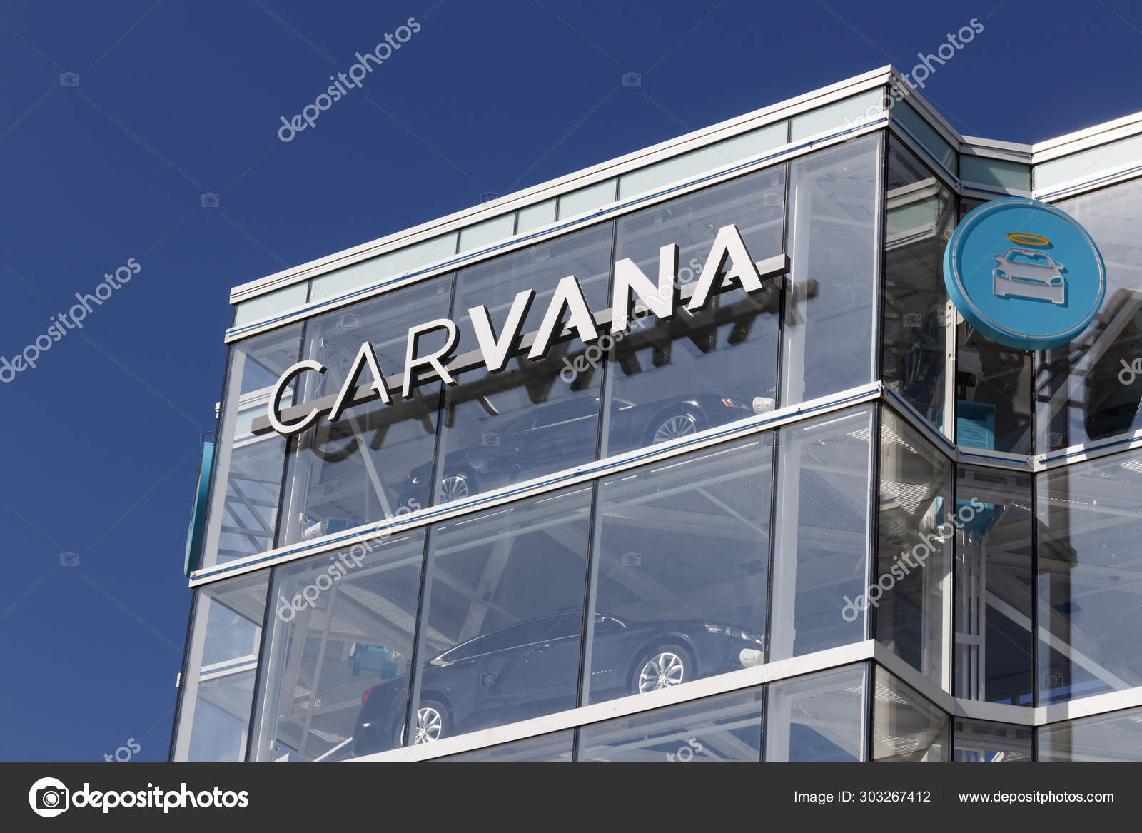 Indianapolis Circa September 2019 Carvana used car vending machine