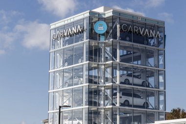 Indianapolis - Yaklaşık Eylül 2019: Carvana ikinci el araba otomat. Carvana bir online sadece preowned ve ikinci el araba bayilik I