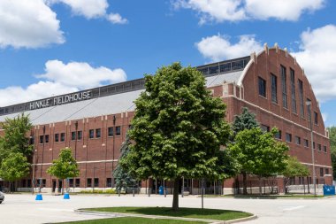 Indianapolis - Circa May 2020: Hinkle Fieldhouse on the campus of Butler University. It is home to the Butler University Bulldogs basketball team. clipart