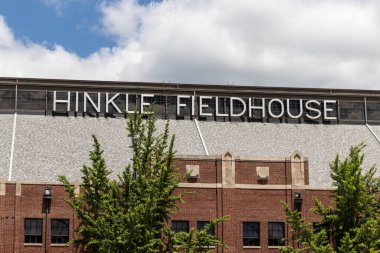 Indianapolis - Mayıs 2020: Hinkle Fieldhouse Butler Üniversitesi kampüsünde. Butler Üniversitesi Bulldogs basketbol takımının evidir..