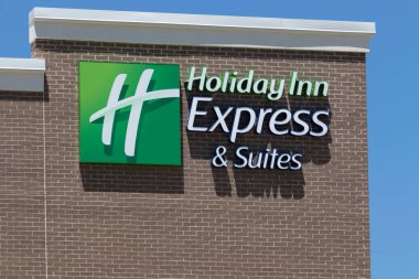 Kokomo - Mayıs 2020: Holiday Inn Express Konumu. Holiday Inn, Intercontinental Hotels Group 'un bir yan kuruluşu..