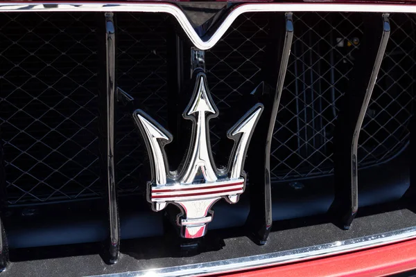 Indianapolis Γύρω Στον Μάιο Του 2020 Λογότυπο Της Τρίαινας Maserati — Φωτογραφία Αρχείου