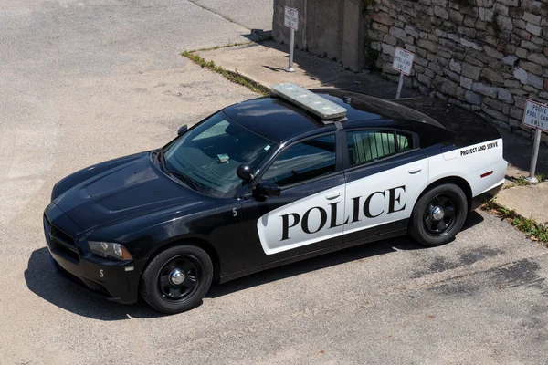 Logansport Circa June 2020 Police Cars Protect Serve Действия Полиции — стоковое фото