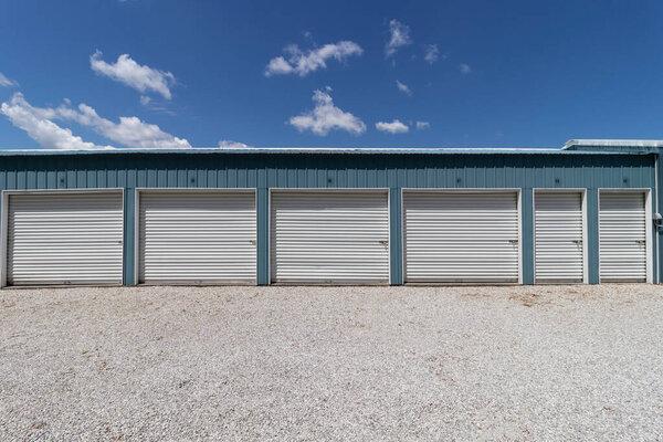 Self storage and mini storage garage units.