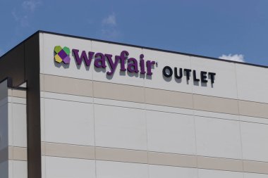 Florence - Temmuz 2020: Wayfair konumu. Wayfair, çevrimiçi ve satış mağazalarında ev eşyaları satan bir e-ticaret şirketi..