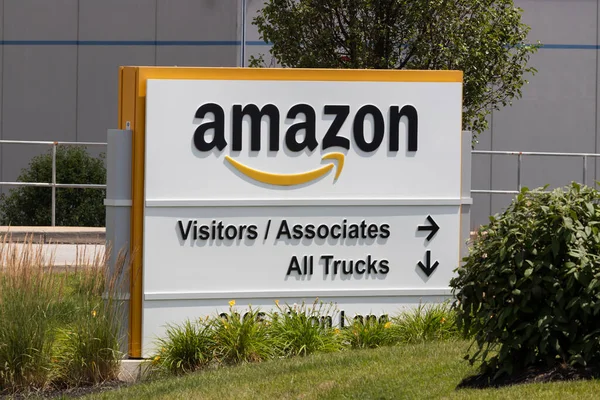 Hebron Circa 2020年7月 Amazon Comフルフィルメントセンター Amazonは米国最大のインターネットベースの小売業者であり プライムデーを祝う — ストック写真