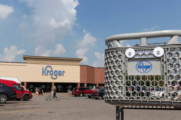 Индианаполис Июль 2020 Года Супермаркет Kroger Компания Kroger Один Крупнейших — стоковое фото