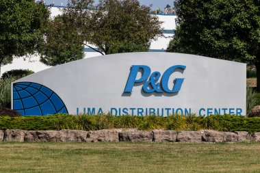 Lima - Temmuz 2020: Procter & Gamble Lima Dağıtım Merkezi. P & G, düzinelerce tüketici markası ve ürünüyle dünyanın en büyük reklamcısı..