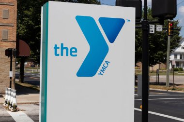 Lima - Circa July 2020: Downtown YMCA. The YMCA works to bring social justice to young people and their communities. clipart