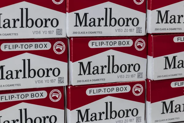 Indianapolis Circa Ιούλιος 2020 Έκθεση Τσιγάρων Marlboro Marlboro Είναι Προϊόν — Φωτογραφία Αρχείου