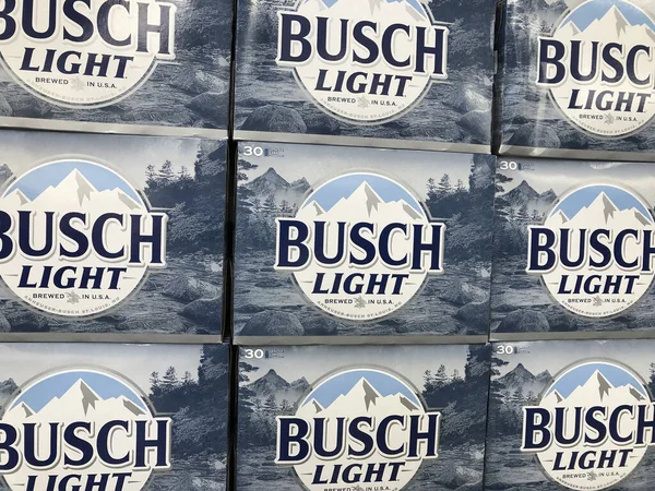 Indianapolis 2020 Augusztus Körül Busch Light Sörbemutató Busch Világ Legnagyobb — Stock Fotó