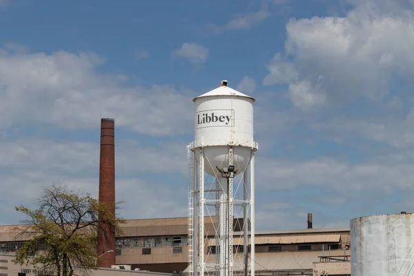 Toledo Circa Setembro 2020 Libbey Glass Toledo Factory Libbey Traça — Fotografia de Stock