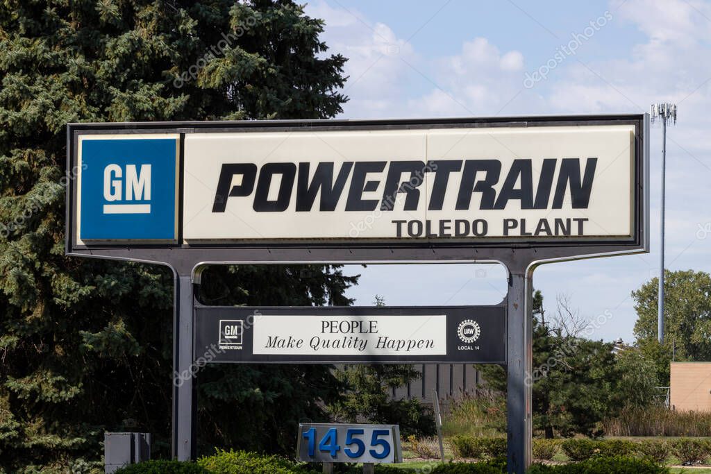 Toledo - Circa September 2020: GM Powertrain Toledo Plant. General Motors produces both front wheel and rear wheel drive transmissions for its Chevrolet, GMC, Cadillac and Buick cars.