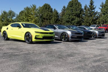 Avon - Eylül 2020: Chevrolet Camaro sergisi. Chevy, General Motors 'un bir bölümü..